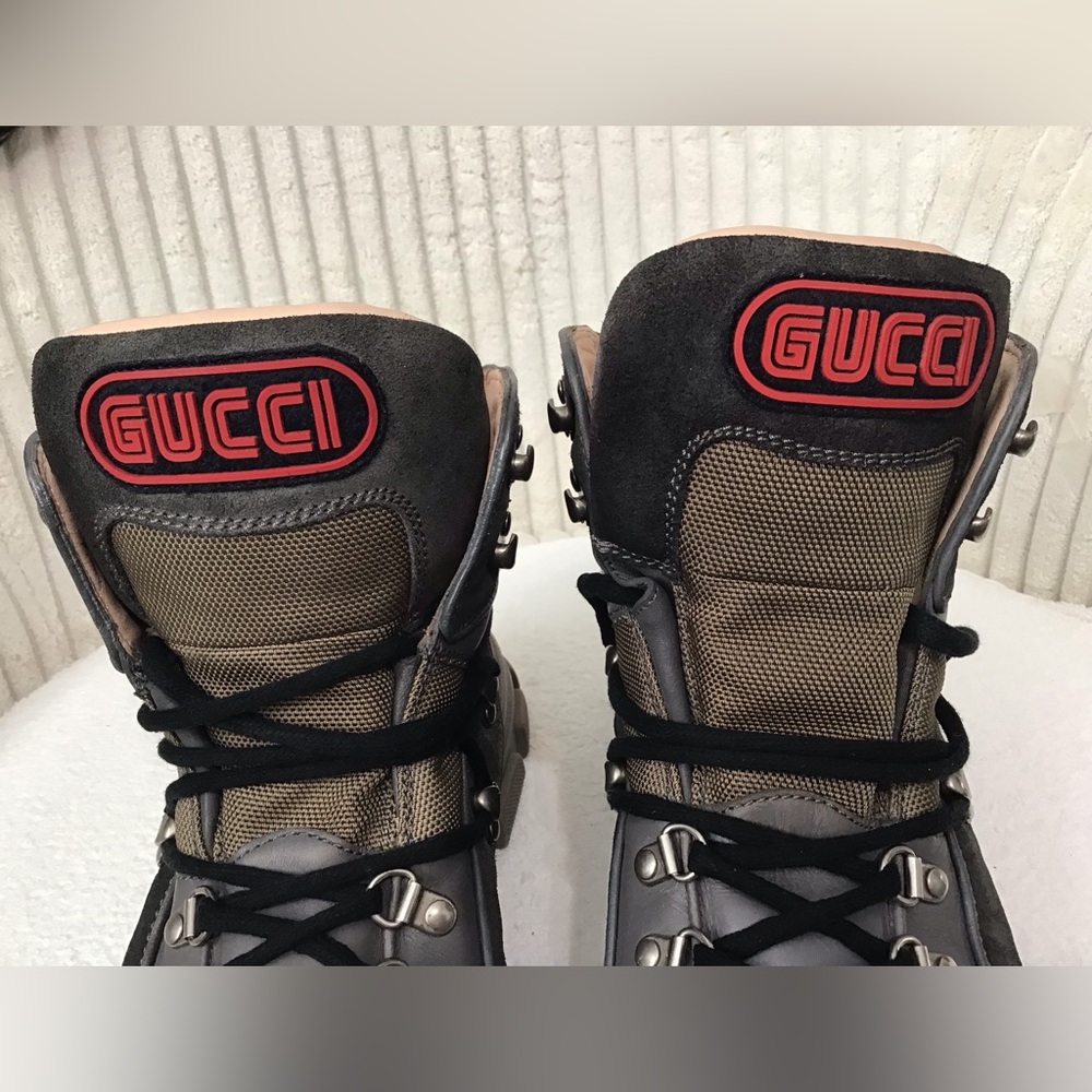 Gucci Men's Boots in Gray and Tan - Picture 10 of 13